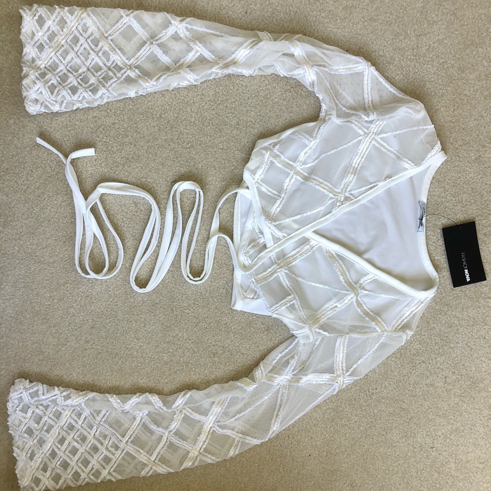 Fashion Nova Sequin Crop Top